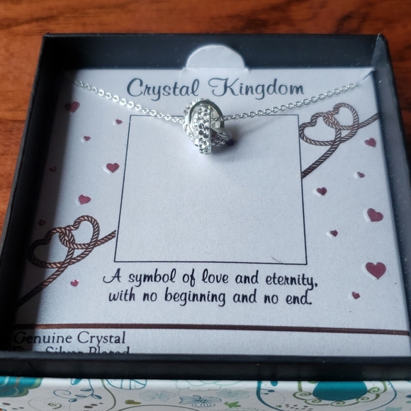 Crystal Kingdom Gen Crystal Silver-Plated Necklace - Picture 3 of 7